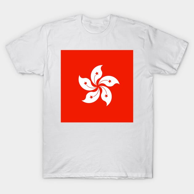 Hong Kong flag T-Shirt by flag for all